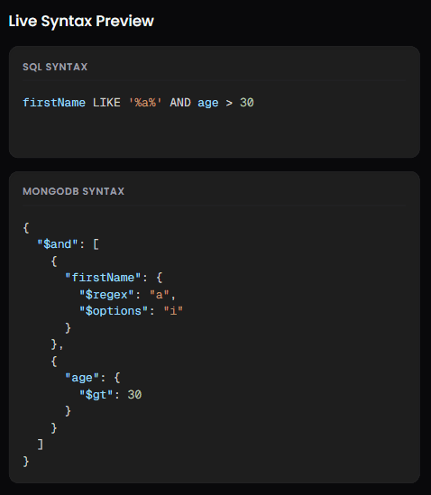SQL Export Dark